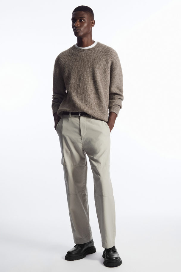 COS Tapered Utility Trousers Stone