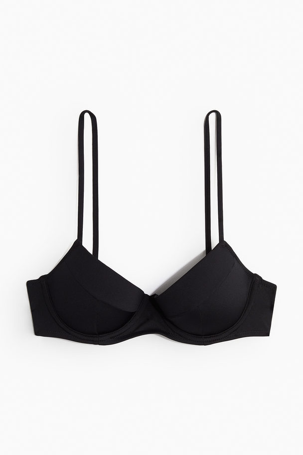 H&M Push-up-Bikinitop Schwarz