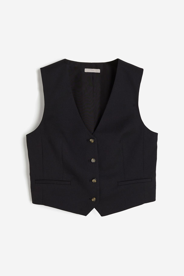 H&M Suit Waistcoat Black