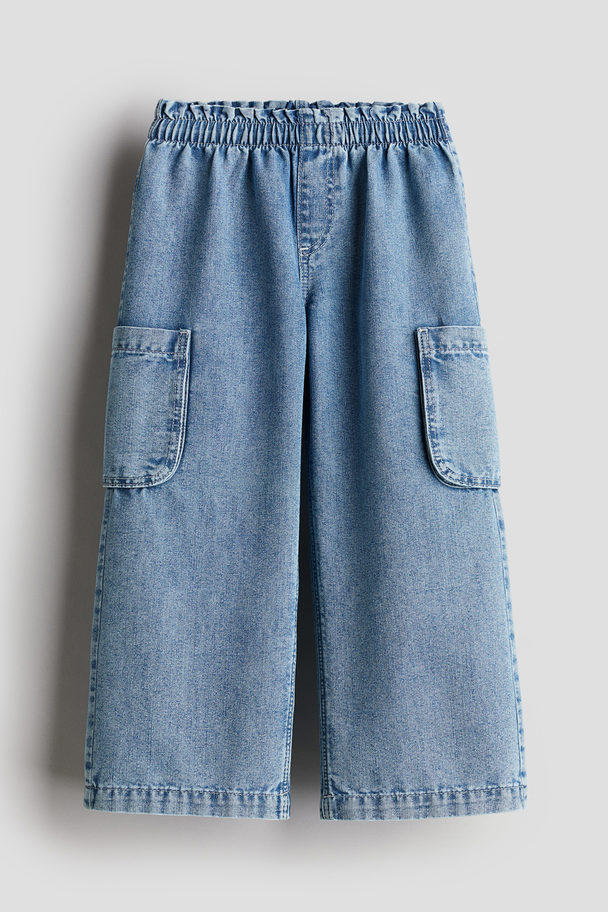 H&M Wide Fit Jeans Denim Blue