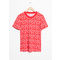 Cotton T-Shirt Red heart print