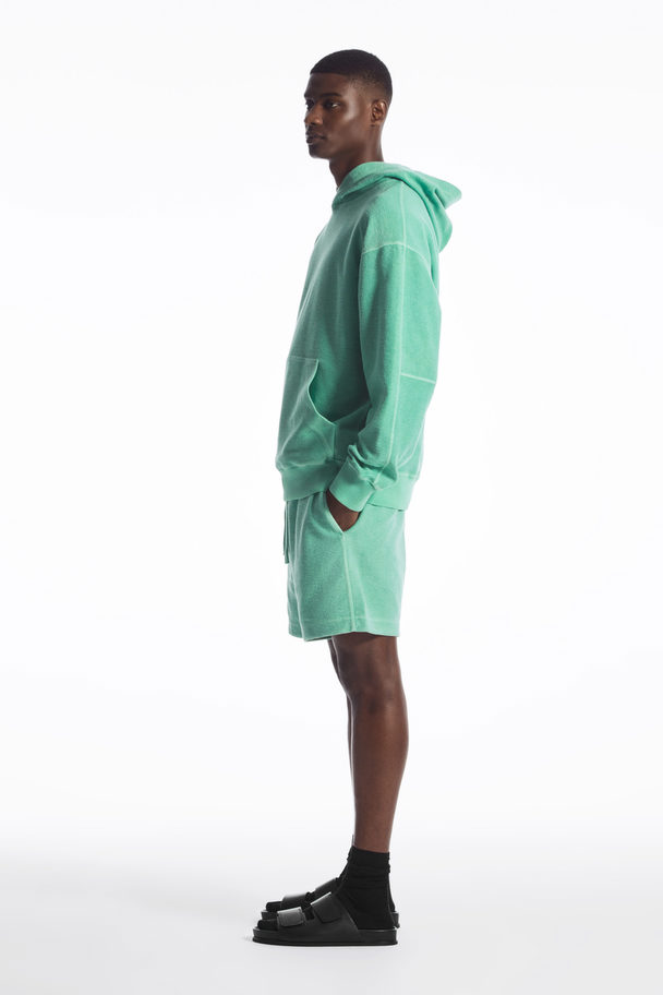 COS Drawstring Terry Shorts Green