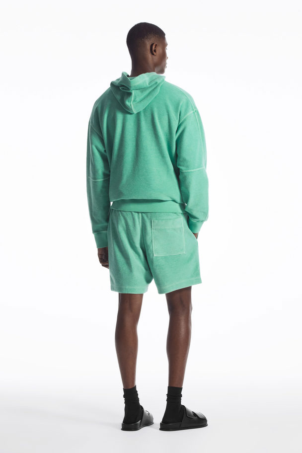 COS Drawstring Terry Shorts Green