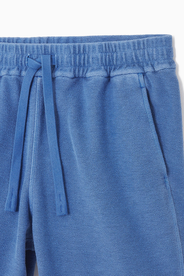 COS Drawstring Terry Shorts Blue