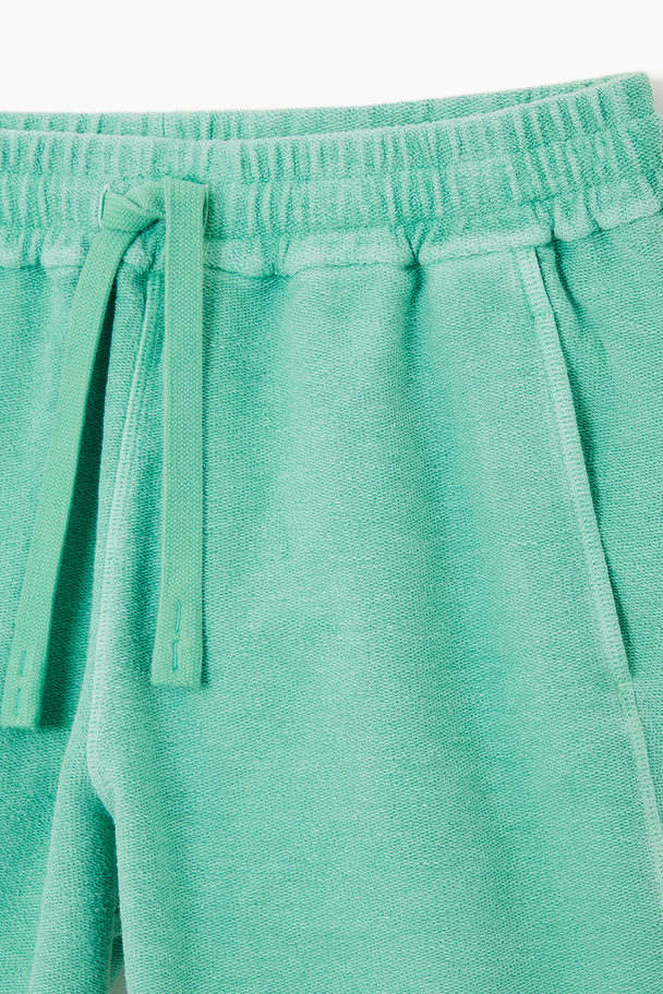 COS Drawstring Terry Shorts Green