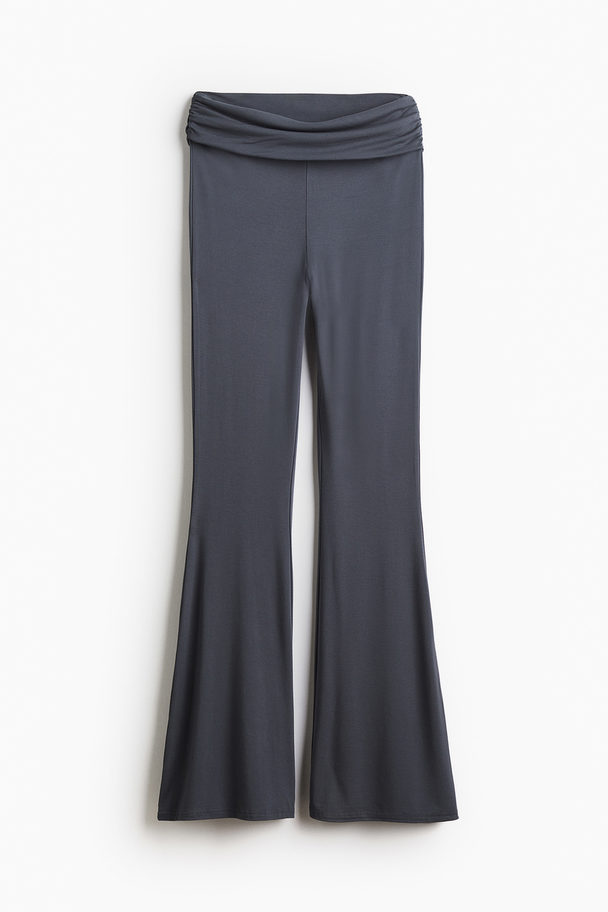 H&M Jazzpants mit Raffung Dunkelgrau