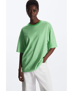 Oversized T-shirt Green / White