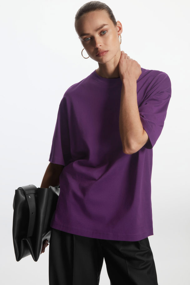 COS Oversized T-shirt Purple