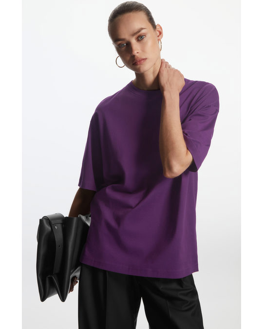 COS Oversized T-shirt Purple