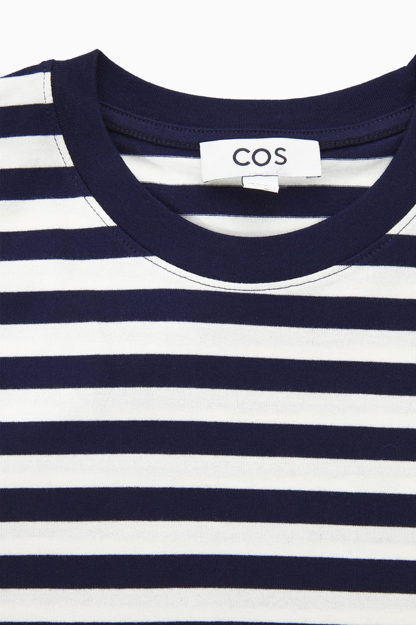 COS Oversized T-shirt Navy / Striped