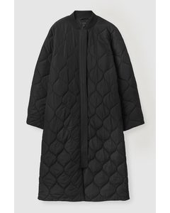 Quilted Coat Black