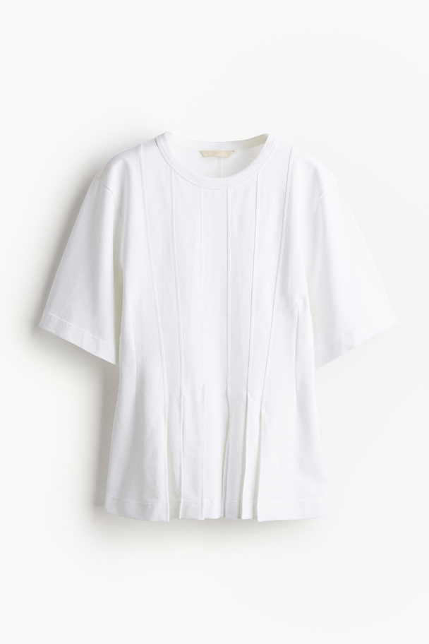 H&M Getailleerd T-shirt Wit