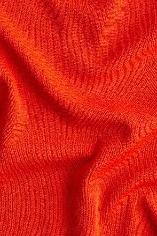 H&M Knitted Vest Top Bright Orange