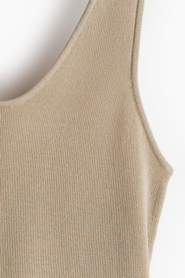 H&M Knitted Vest Top Beige