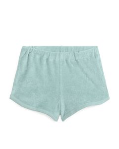 Baumwoll-Frottee-Shorts Aqua