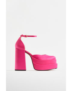 Charlize Sandal Pink Satin