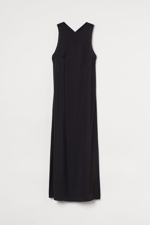 H&M Slit-detail Dress Black