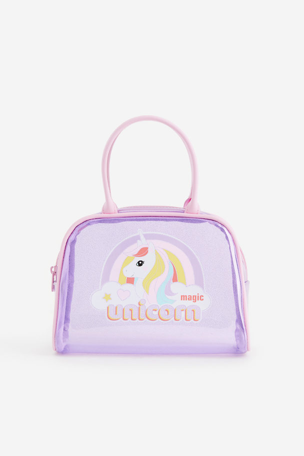 H&M Glittery Handbag Purple/unicorn