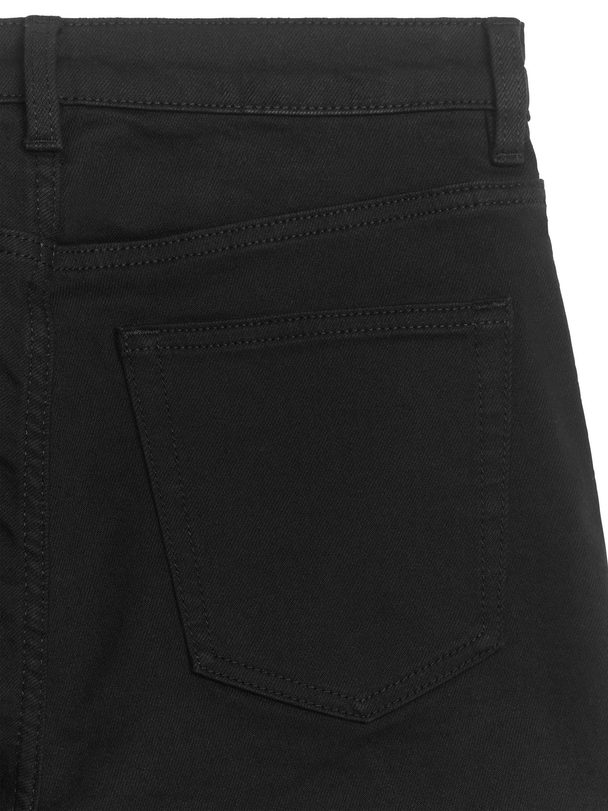 ARKET Jade Cropped Slim Stretch Jeans Black