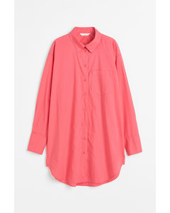 Cotton Poplin Shirt Pink