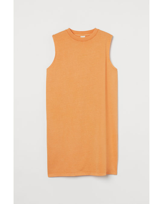 H&M Sleeveless Jersey Dress Orange