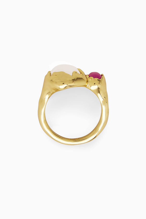 COS Semi-precious Stone Pinky Ring Gold / Jade