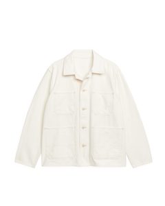 Cotton Utility Jacket White