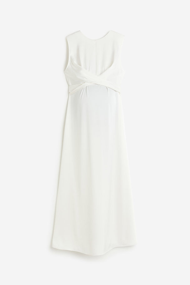 H&M Mama Satin Dress White