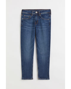Relaxed Tapered Fit Jeans Donker Denimblauw