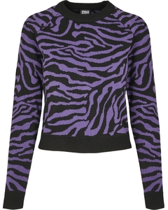 Damen Ladies Short Tiger Sweater