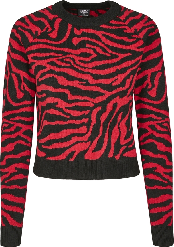 Urban Classics Damen Ladies Short Tiger Sweater