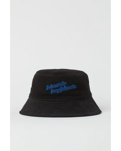 Corduroy Bucket Hat Black/don’t Do Boyfriends