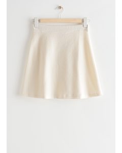 Terry Mini Skirt White