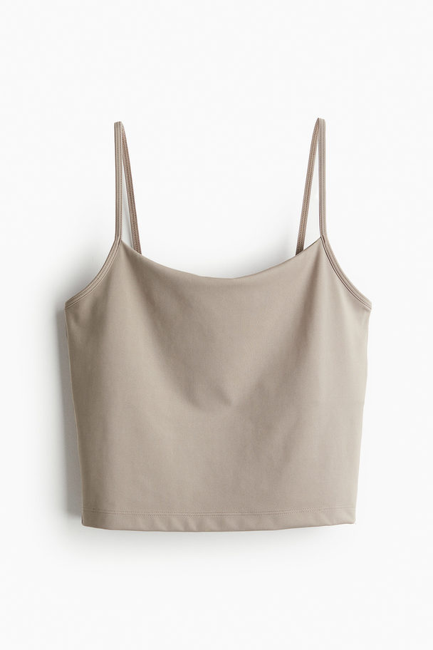 H&M Cropped Sportsinglet Van Drymove™ Beige