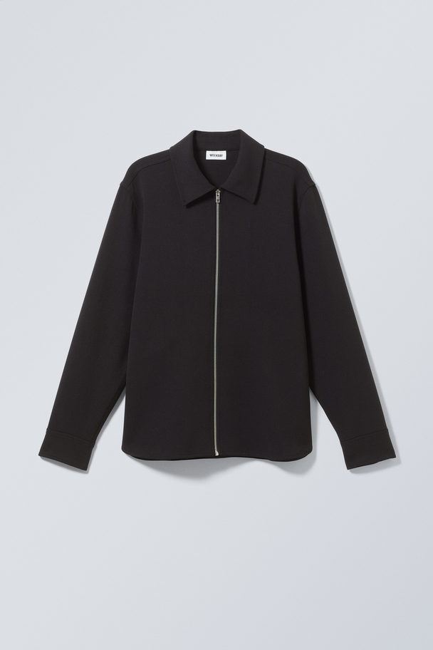 Weekday Curtis Relaxed Overshirt Black