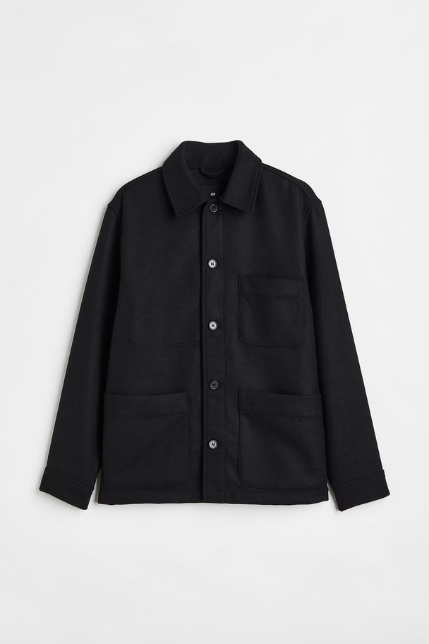 H&M Wool-blend Jacket Black