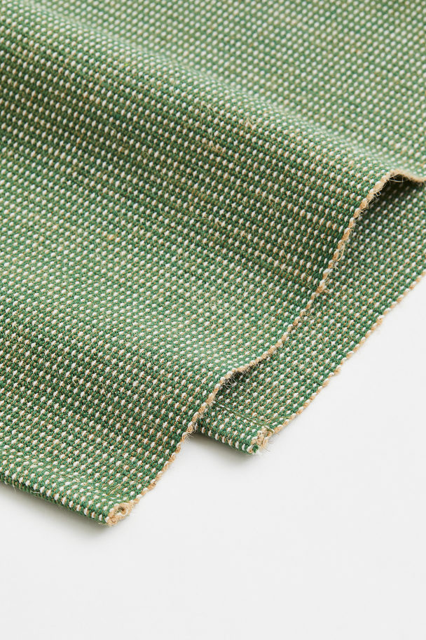 H&M HOME Jute-blend Table Runner Green Marl