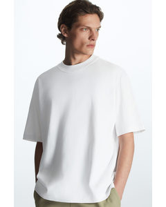 Relaxed-fit Mock-neck T-shirt White