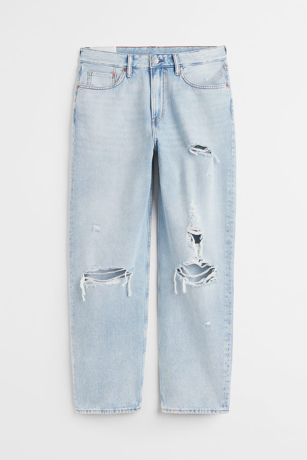 H&M Loose Jeans Hellblau