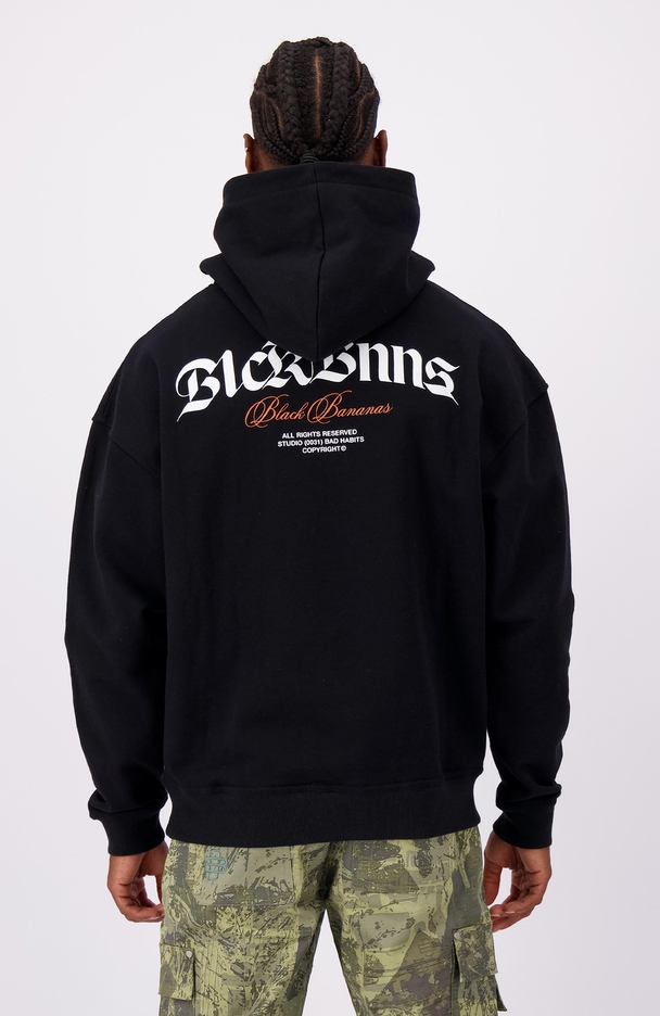 Black Bananas Goth Hoodie Svart