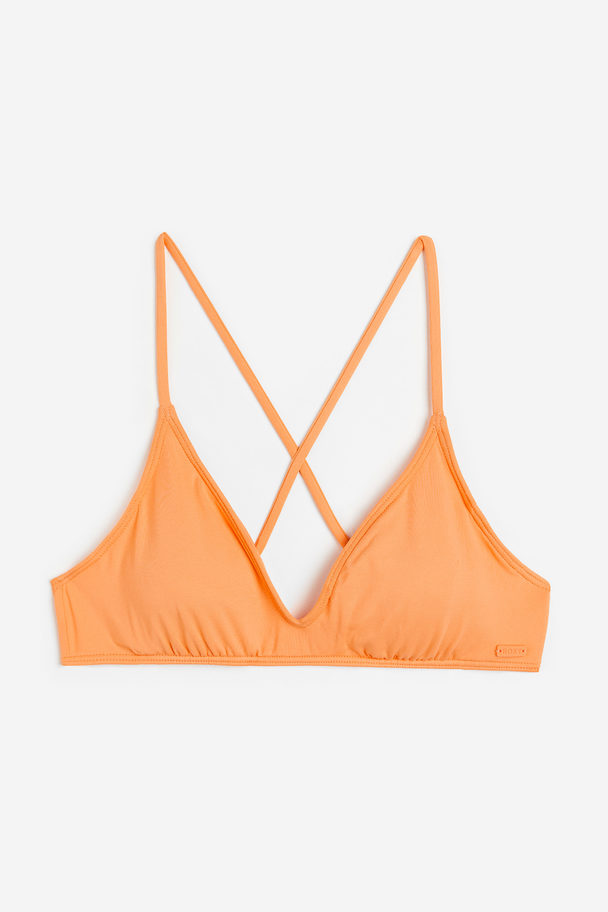 Roxy Beach Classics Triangle Bikini Top Orange