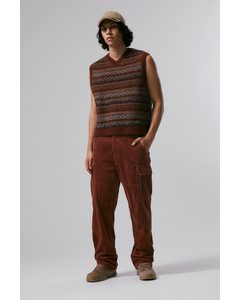 Joel Relaxed Cargo Trousers Rust