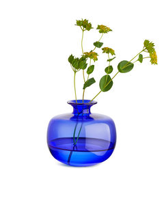 Glass Vase 9 Cm Bright Blue