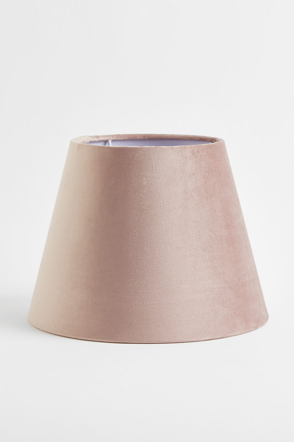 H&M HOME Velvet Lamp Shade Dusty Pink