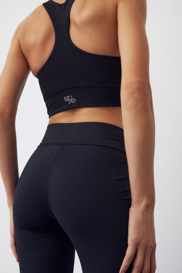 H&M SoftMove™ Ausgestellte Sportleggings Schwarz