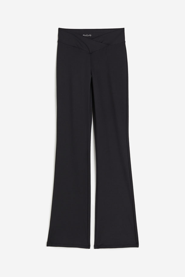 H&M SoftMove™ Ausgestellte Sportleggings Schwarz