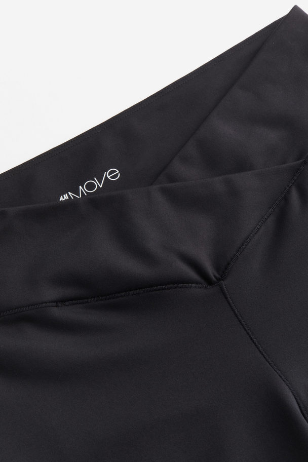 H&M SoftMove™ Ausgestellte Sportleggings Schwarz