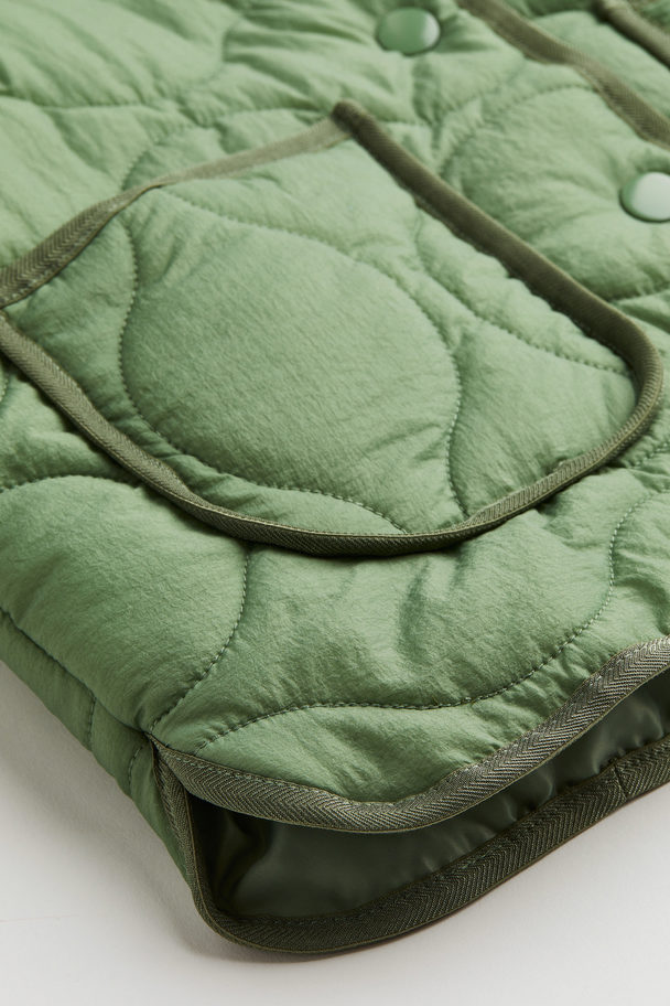 H&M Quilted Jacket Green