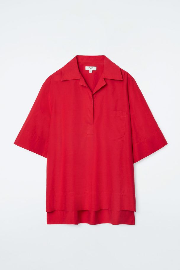 COS Short-sleeved Resort Shirt Red