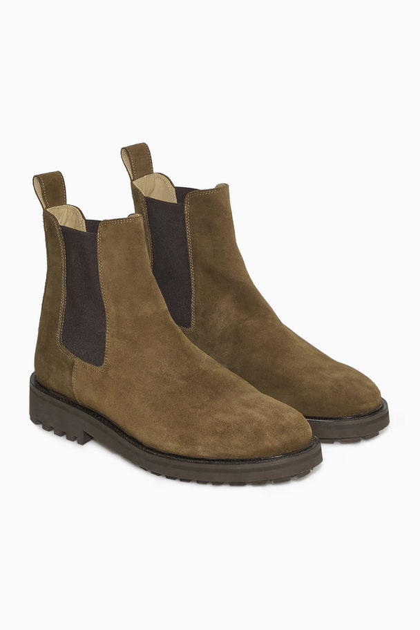 COS Suede Chelsea Boots Brown